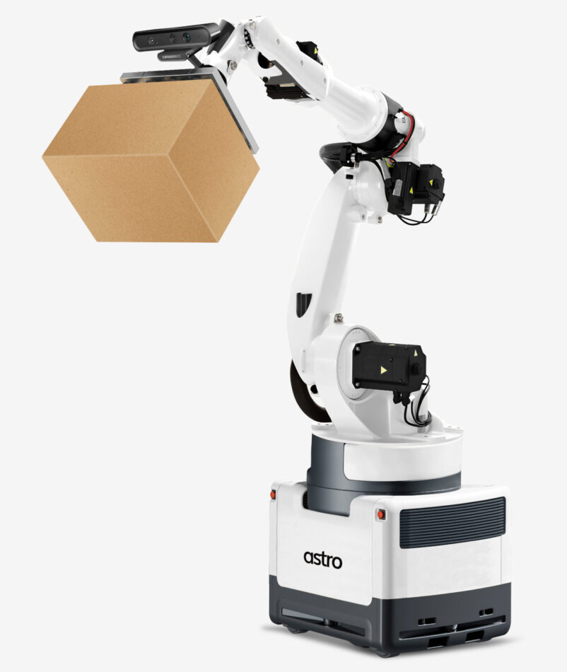 Cargo unloading mobile robot for warehouse fulfillment