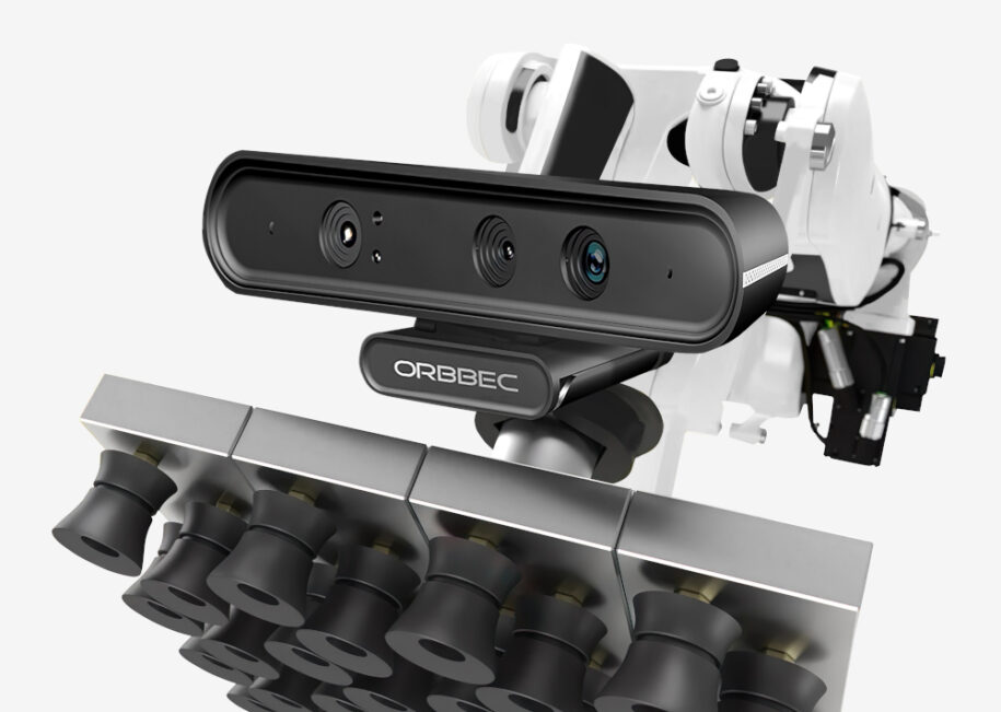 Automate truck unloading mobile robot for container unloader image.